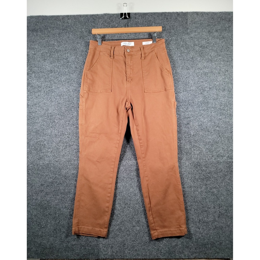 Judy Blue Carpenter Jeans Womens 9/29 Slim Fit Brown Stretch Utility Workwear